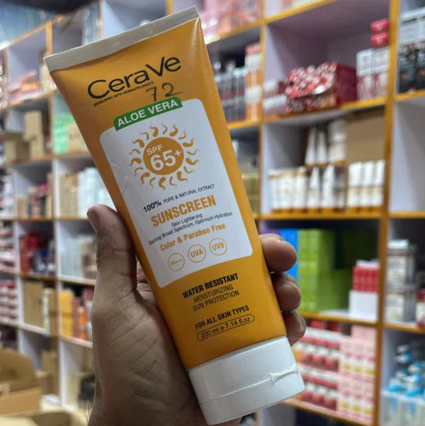 CERAVE Aloe Vera SPF 65 Pure Natural Sun Screen 200ml CeraVe