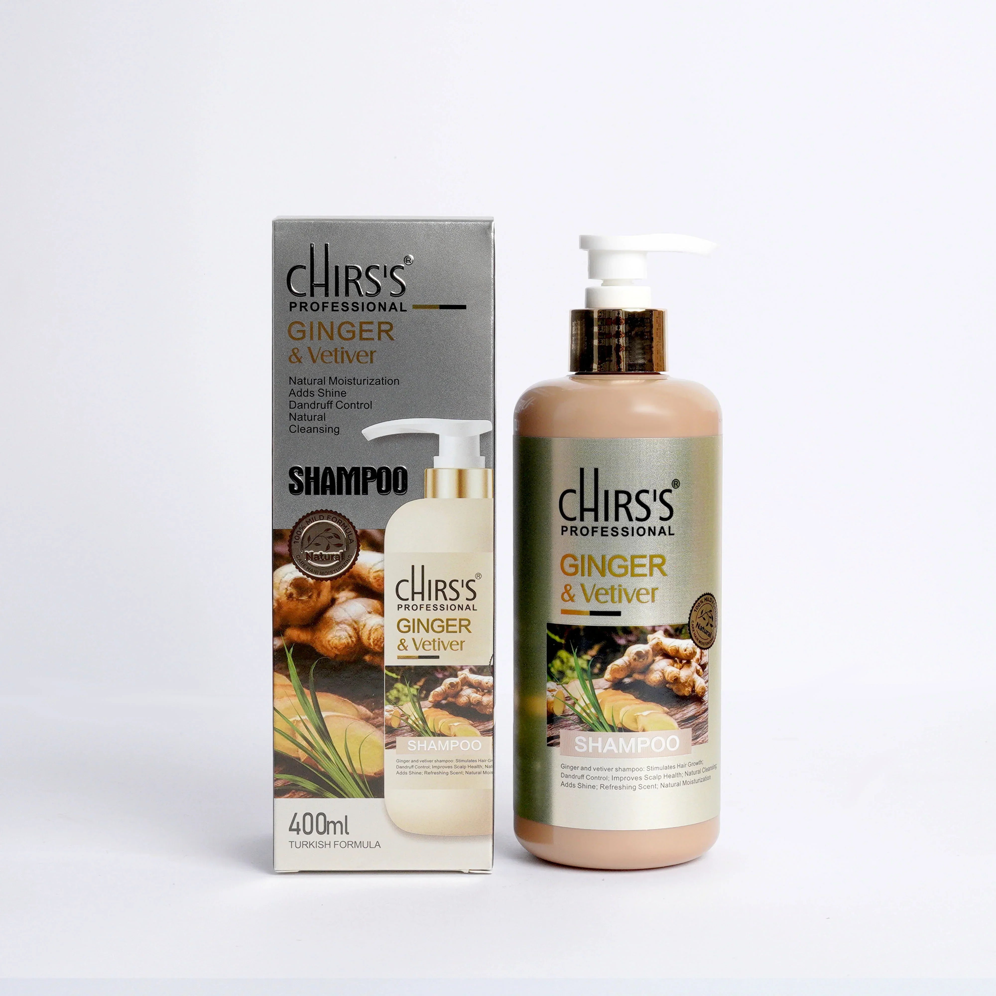Chirs's Professional Ginger & Vetiver Shampoo 400ml Chirs's
