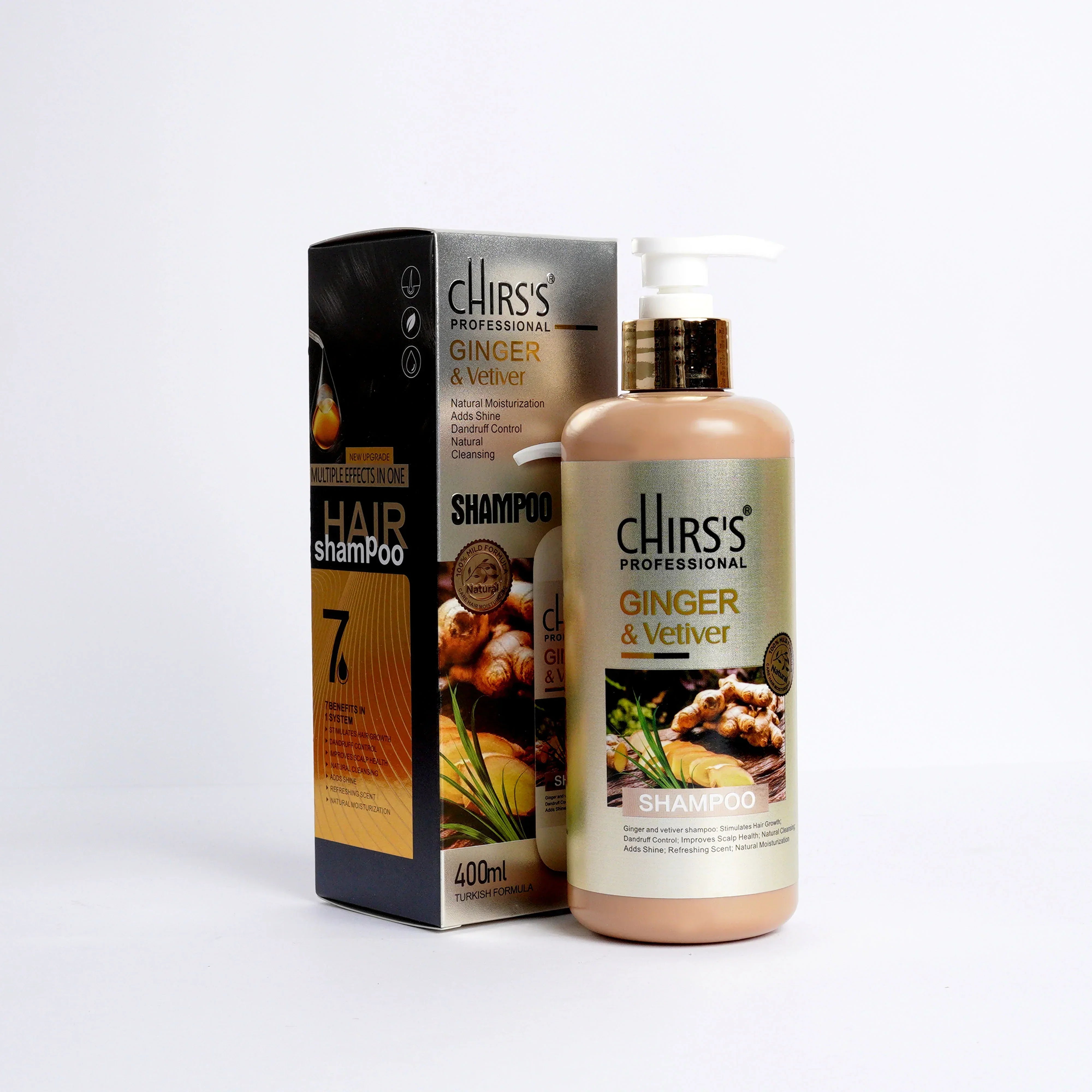 Chirs's Professional Ginger & Vetiver Shampoo 400ml Chirs's