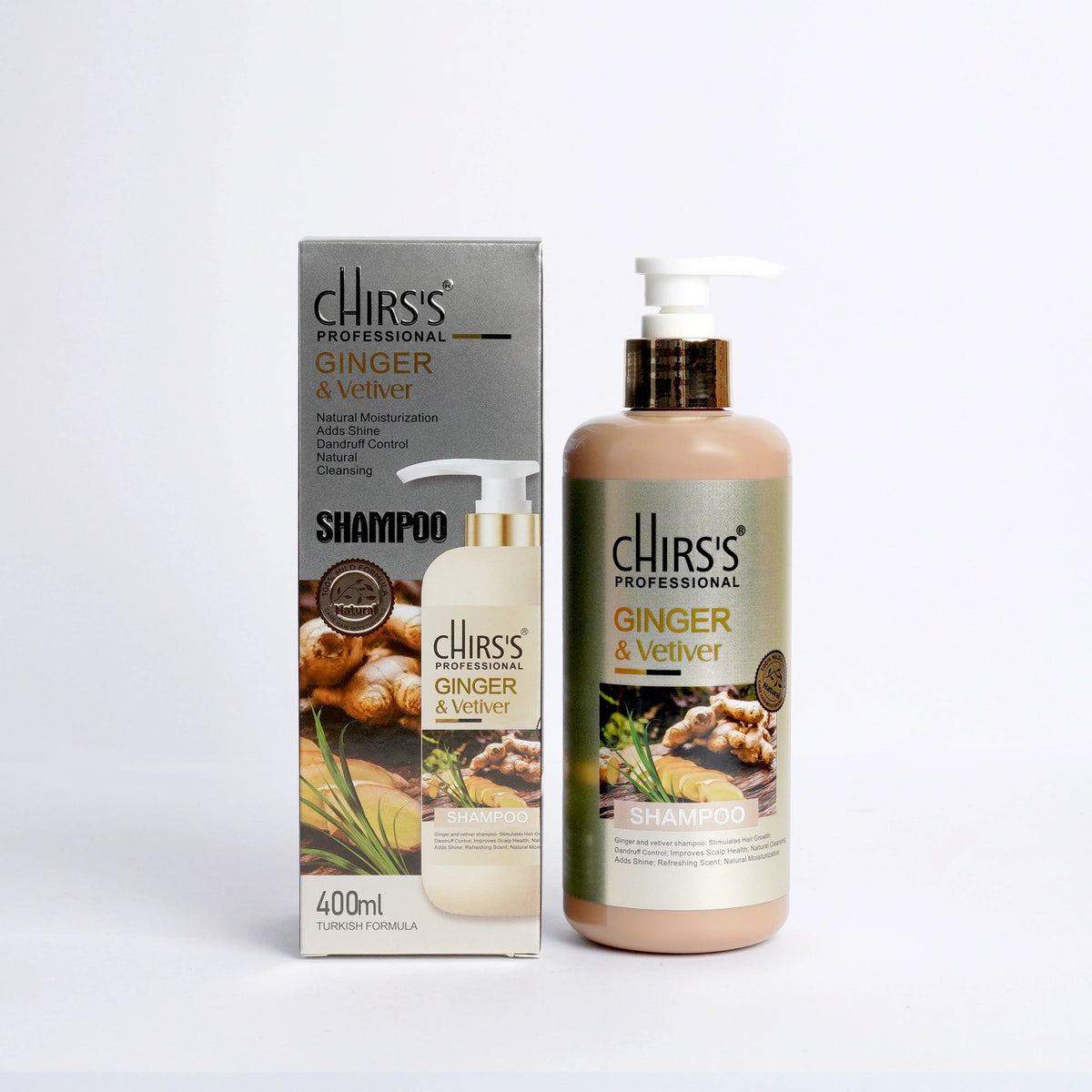 Chirs's Professional Ginger & Vetiver Shampoo 400ml Chirs's