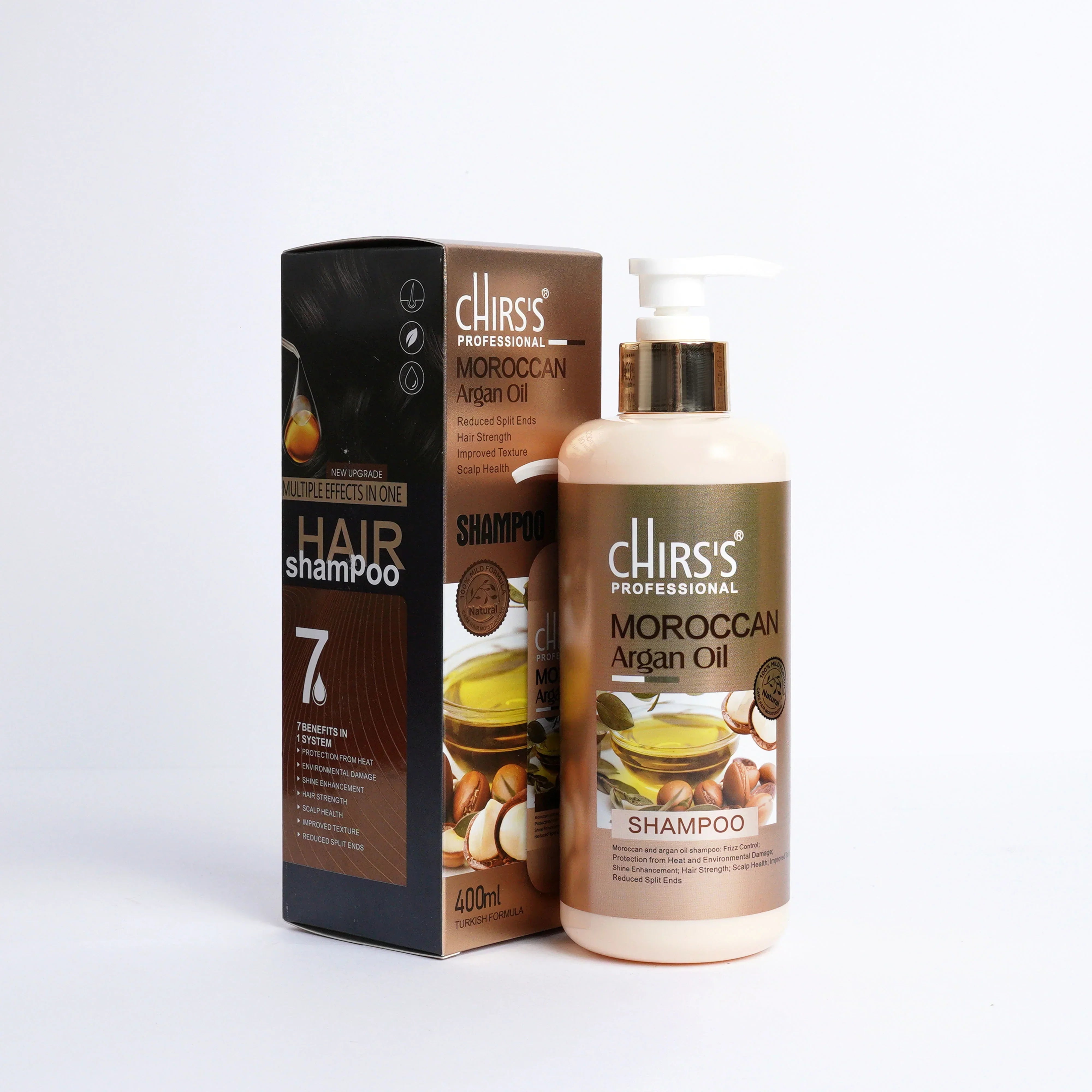 Chirs's Professional Moroccan Argan Oil Shampoo - 400ml Chirs's