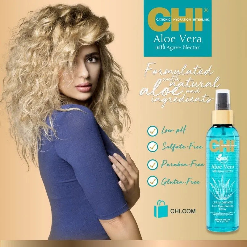 CHI Aloe Vera Curls Defined Humidity Resistant Leave in Conditioner CHI