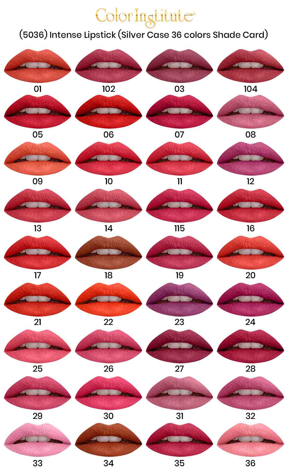 Color Institute Color Intense Lipstick (silver Case) Color Institute