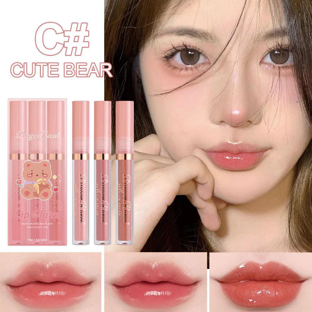 3 Pcs Dragon Ranee Moisturizing Majestic Lip Glaze Dragon Ranee