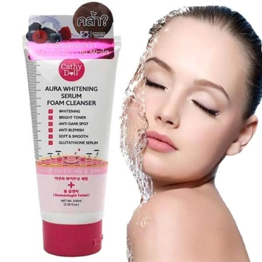 Cathy Doll Aura Whitening Serum Foam Cleanser 100ml Cathy Doll