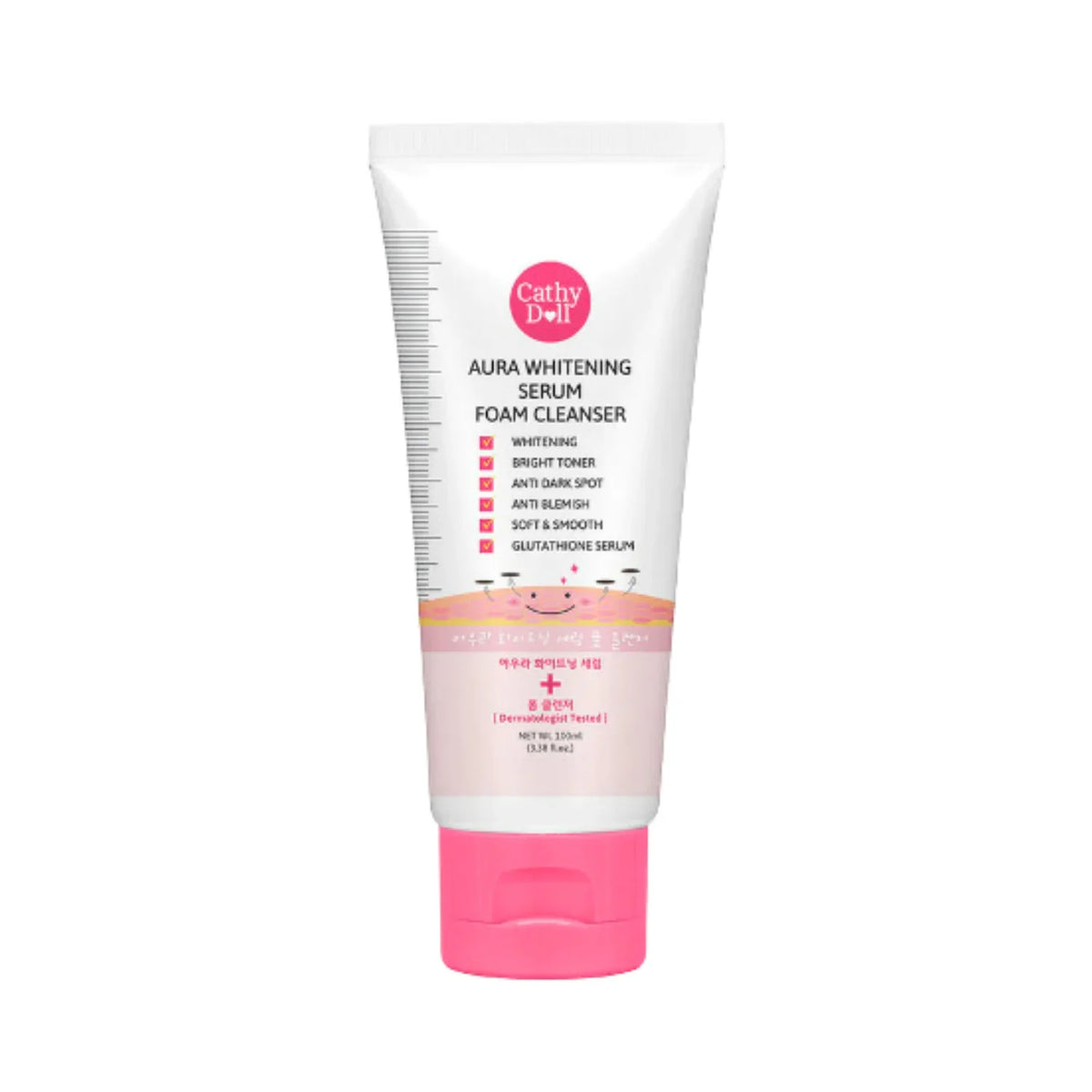 Cathy Doll Aura Whitening Serum Foam Cleanser 100ml Cathy Doll