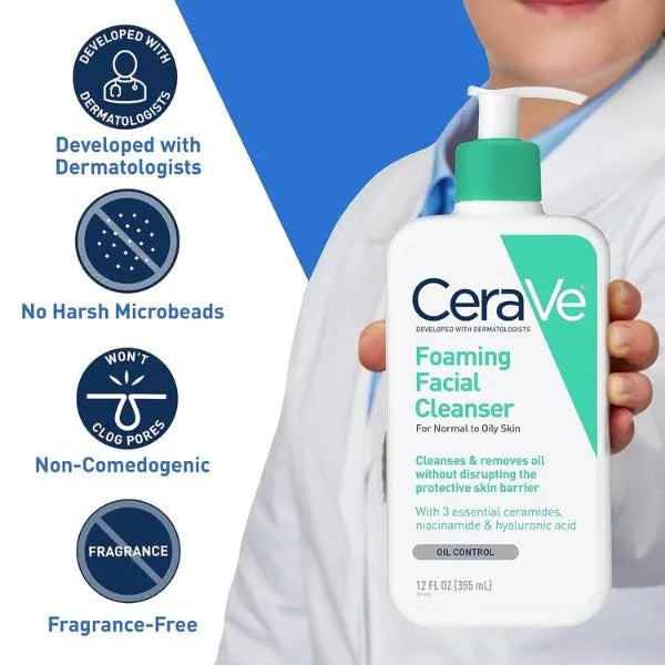 CeraVe Foaming Facial Cleanser – Oil Control CeraVe