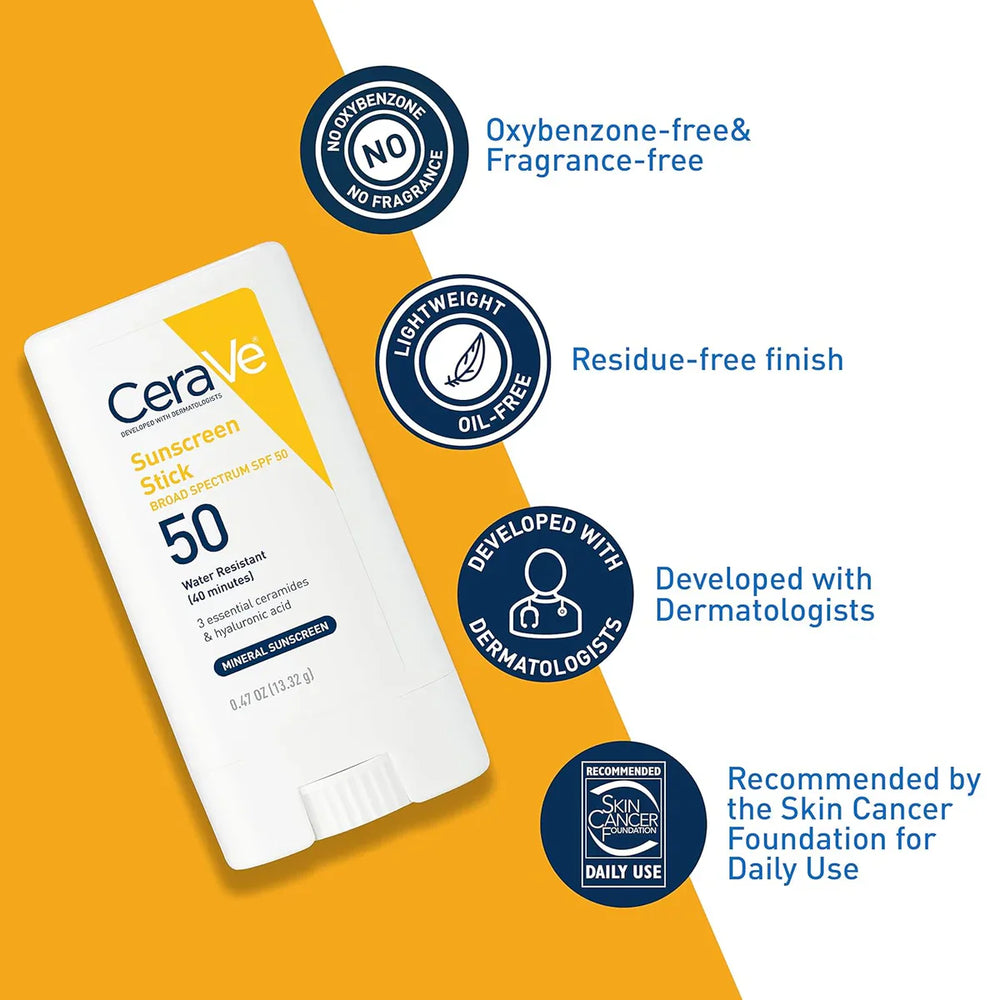 Original Cerave Sunscreen Stick Spf 50 13.32g CeraVe