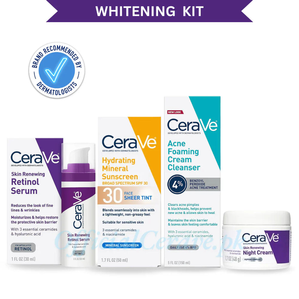 CeraVe The Whitening & Brightening 4 in 1 Facial Kit CeraVe
