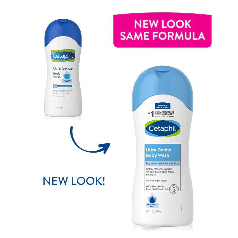 Cetaphil Ultra Gentle Refreshing Body Wash 500ml Cetaphil