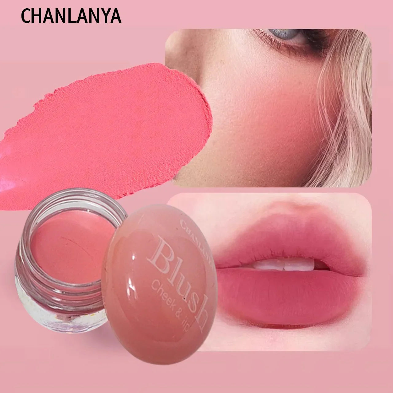 Chanlaya 6 Pcs Cheek & Lip Creamy Blush Chanlanya