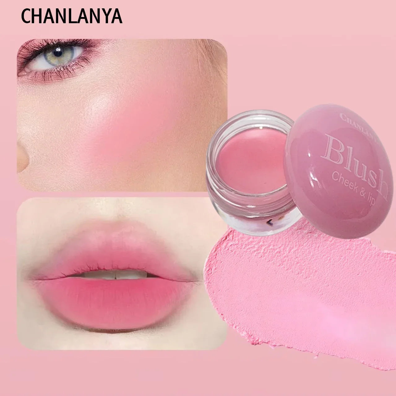 Chanlaya 6 Pcs Cheek & Lip Creamy Blush Chanlanya