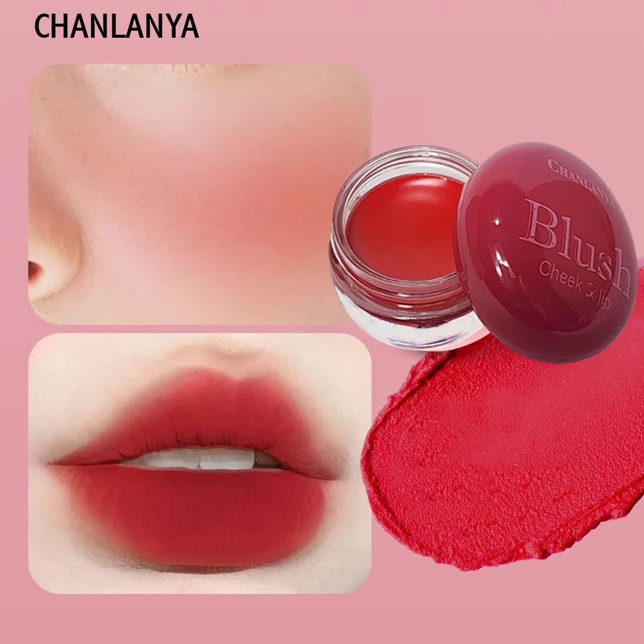 Chanlaya 6 Pcs Cheek & Lip Creamy Blush Chanlanya