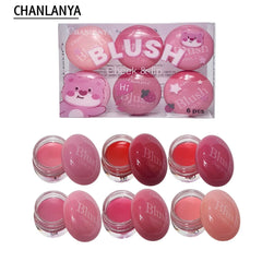 Chanlaya 6 Pcs Cheek & Lip Creamy Blush Chanlanya