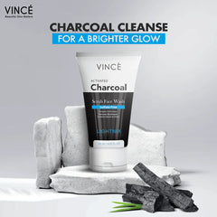Vince Charcoal Scrub Face Wash For Women - 120ml Vince