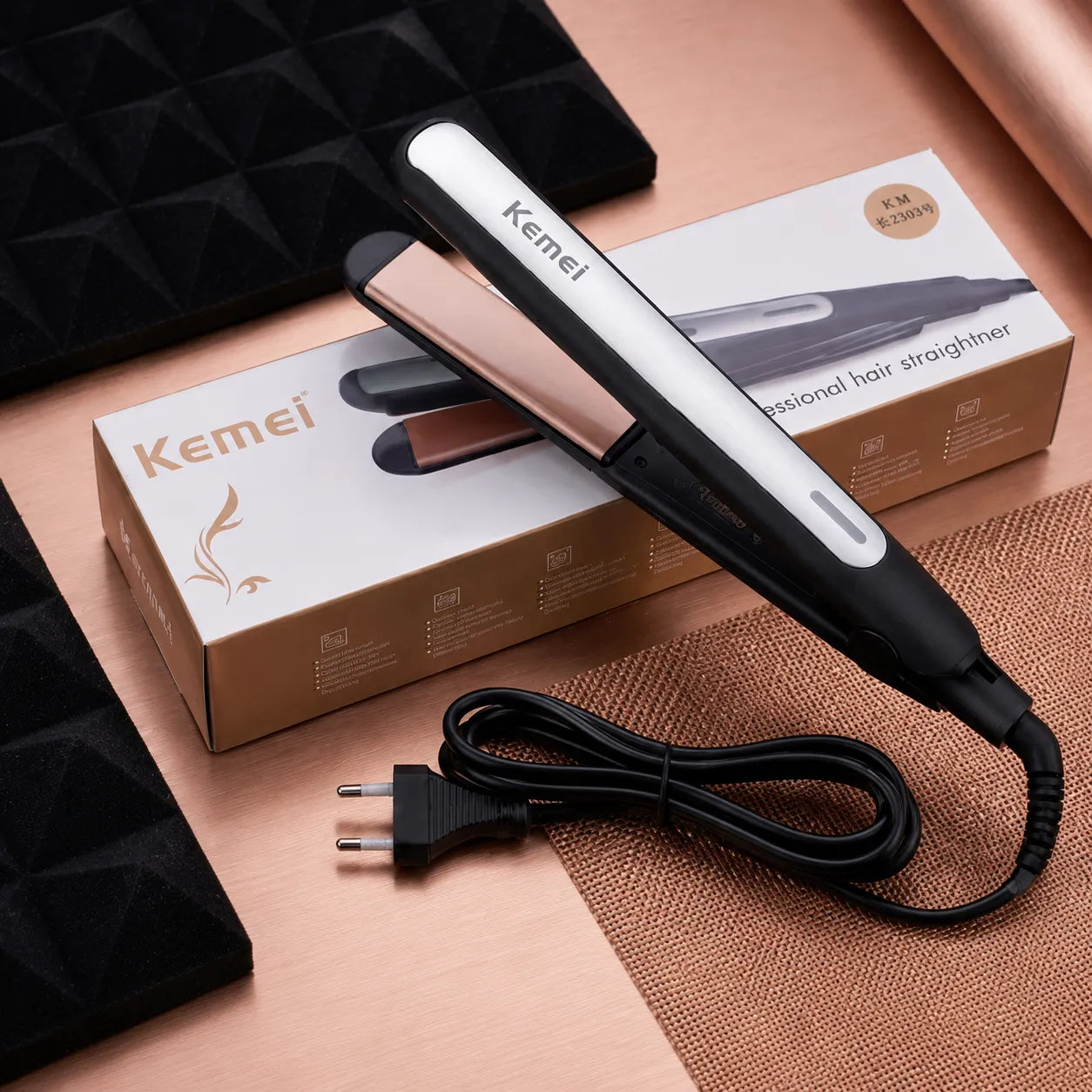 Kemei S-3301 Professional Hair Straightener Kemei