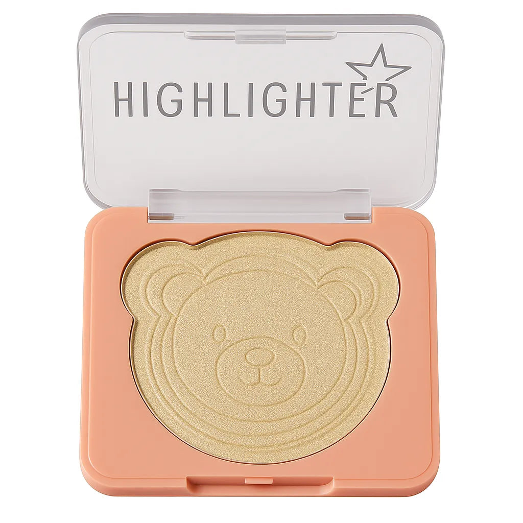SEVENCOOL Bear Embossed Fashion Highlighter – Radiant Glow Finish Seven Cool