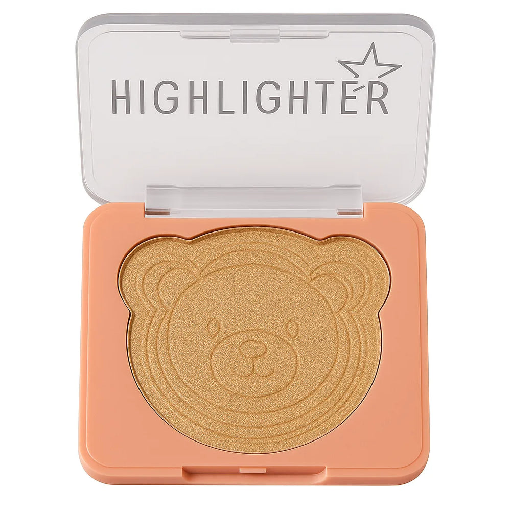 SEVENCOOL Bear Embossed Fashion Highlighter – Radiant Glow Finish Seven Cool