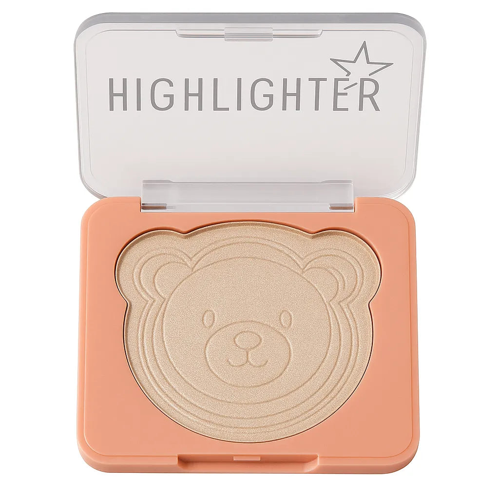SEVENCOOL Bear Embossed Fashion Highlighter – Radiant Glow Finish Seven Cool