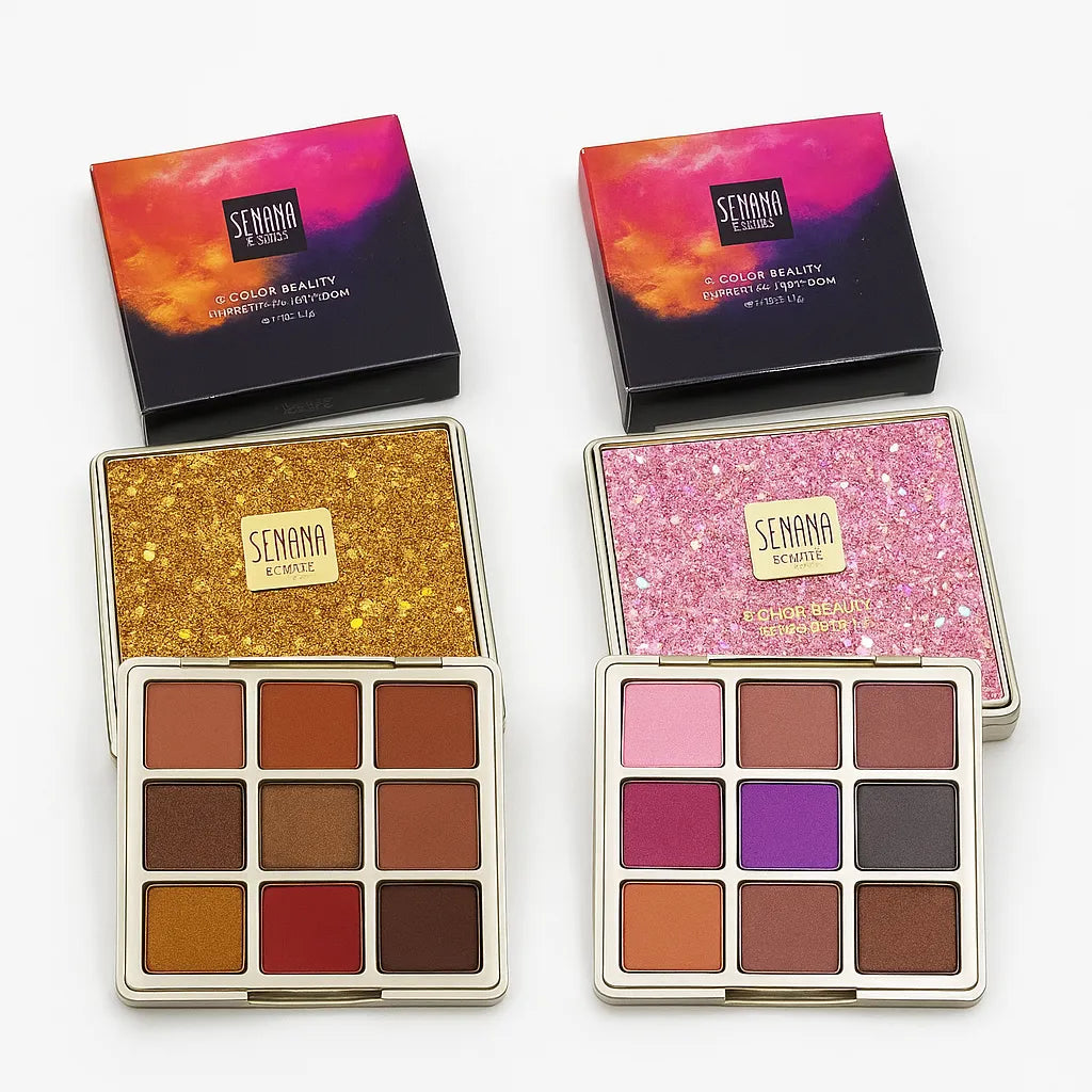 SENANA 9-Color Eyeshadow Palette – Matte & Shimmer Edition Senana Marina
