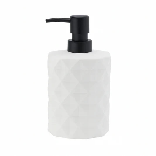 White Diamond Pattern Liquid Soap Dispenser - 700ml Cosmia