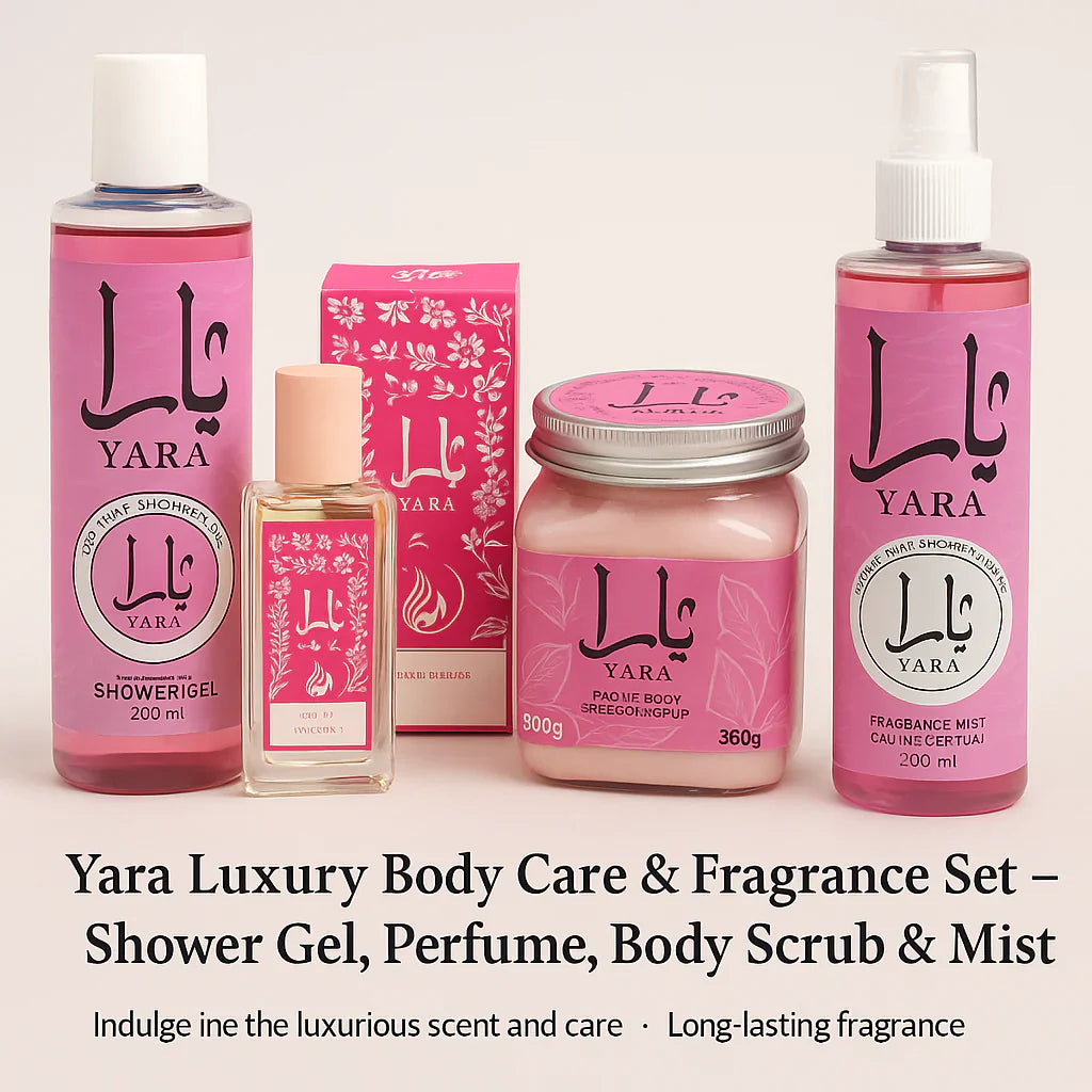 Yara Pack of 04 Luxury Body Care & Fragrance Set Yara