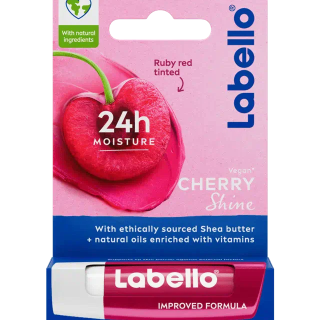 Labello Cherry Shine Lip Balm – 4.8g Labello