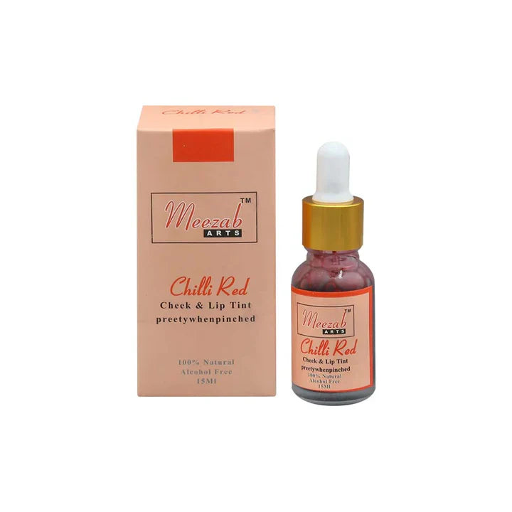 Meezab Arts Lip Tint & Cheek Tint 15 ML - Chili Red Meezab