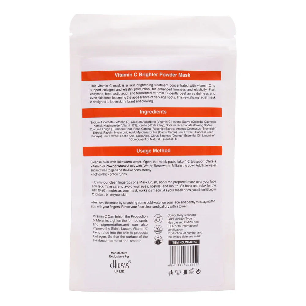 Chirs Vitamin-C Powder Mask - 100g Chirs's