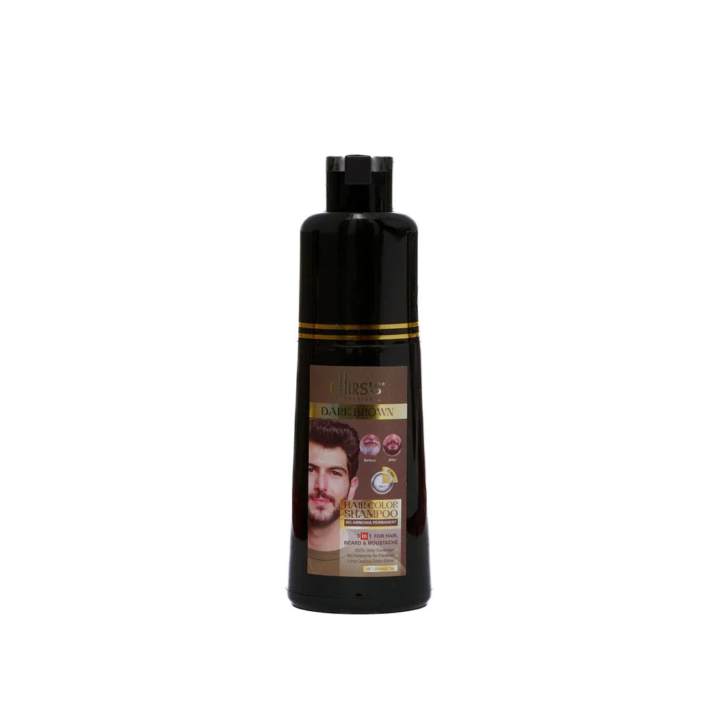 Chirs`s Professional Dark Brown Hair Color Shampoo With Argan Extract Chirs's