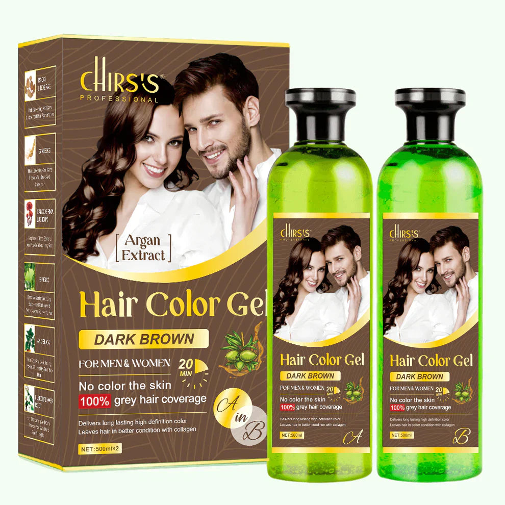 Chirss Hair Color Gel Infused with Argan Extract - 500ml Each Chirs's