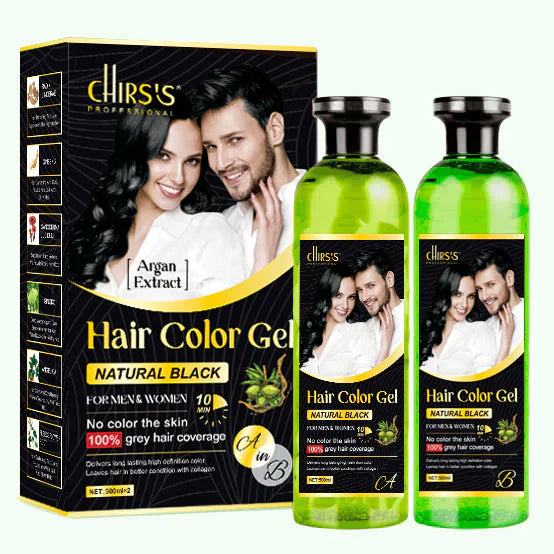 Chirss Hair Color Gel Infused with Argan Extract - 500ml Each Chirs's
