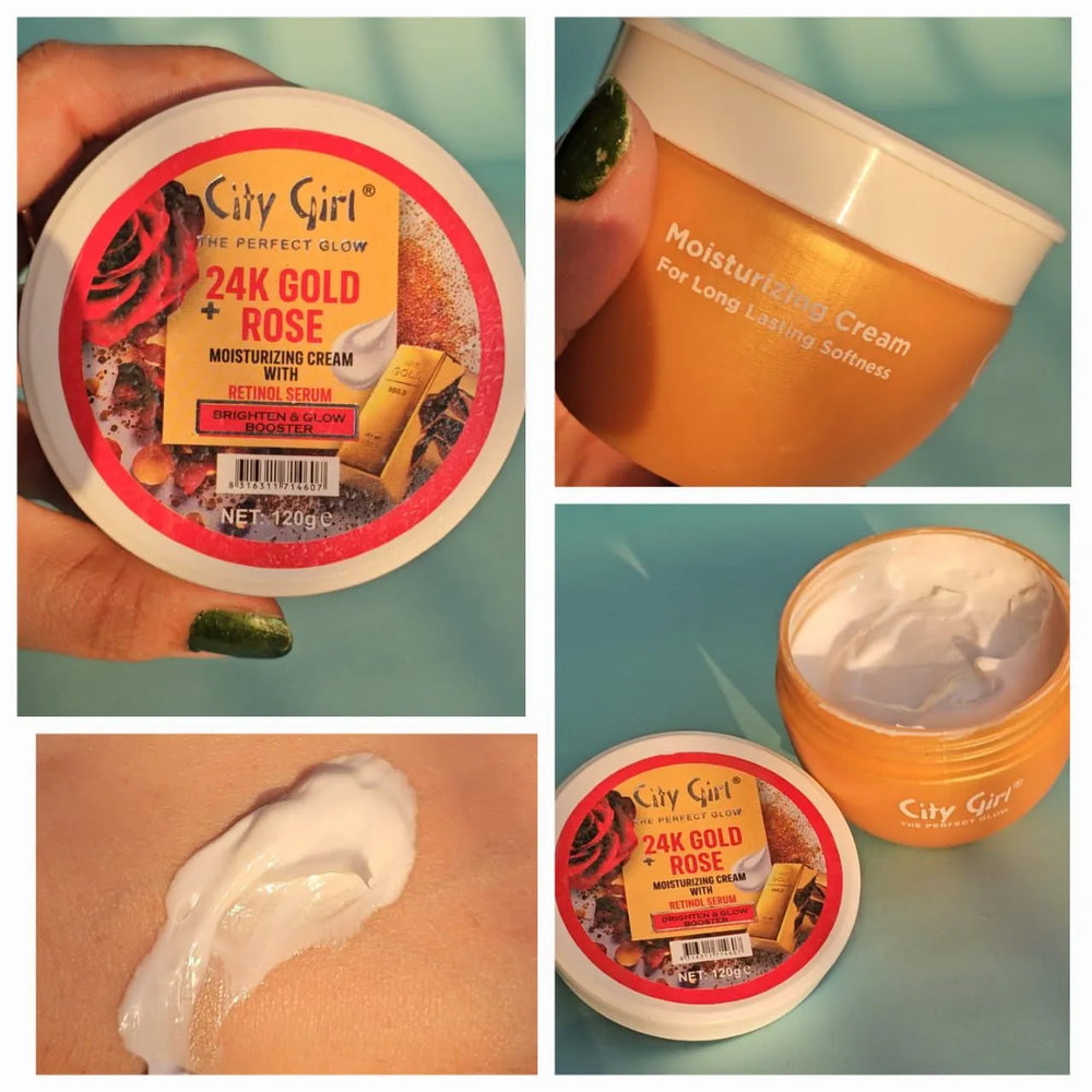 City girl 24K Gold Rose Moisturizing Cream 120g City Girl