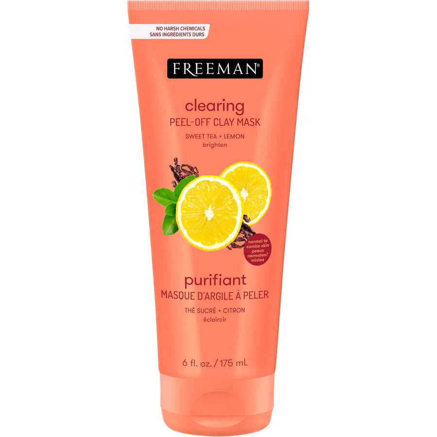 Freeman Clearing Sweet Tea & Lemon Peel Off Clay Mask 75ml Freeman
