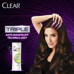 Clear Lemon Fresh Triple Anti-Dandruff Shampoo, 380ml Clear