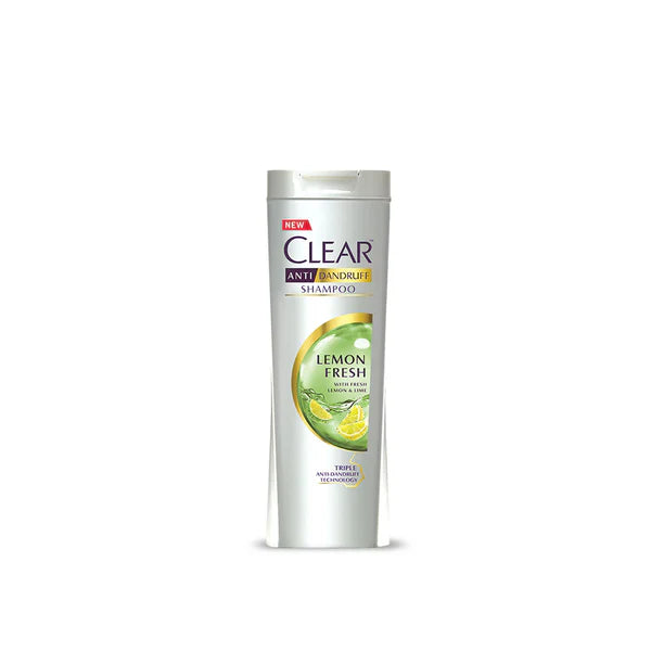 Clear Lemon Fresh Triple Anti-Dandruff Shampoo, 380ml Clear