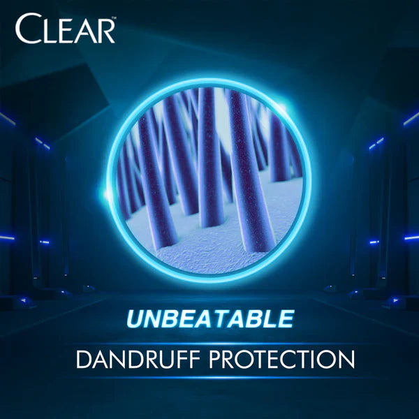 Clear Men Triple Anti-Dandruff Cool Black Shine Shampoo - 80ml Clear