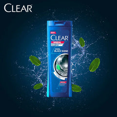 Clear Men Triple Anti-Dandruff Cool Black Shine Shampoo 185ml Clear