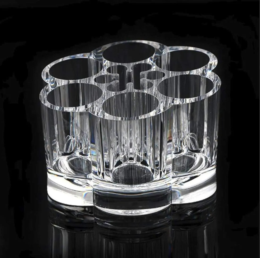 Clear Acrylic Makeup Organizer Lipstick Storage Box Crystal Nail Polish Display Case 6 Cosmia