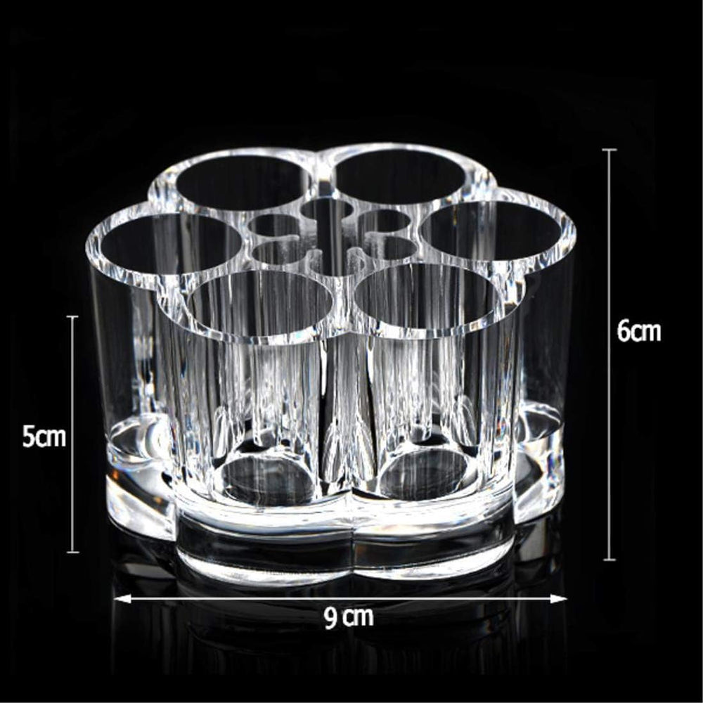 Clear Acrylic Makeup Organizer Lipstick Storage Box Crystal Nail Polish Display Case 6 Cosmia