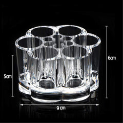 Clear Acrylic Makeup Organizer Lipstick Storage Box Crystal Nail Polish Display Case 6 Cosmia