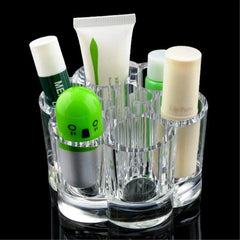 Clear Acrylic Makeup Organizer Lipstick Storage Box Crystal Nail Polish Display Case 6 Cosmia