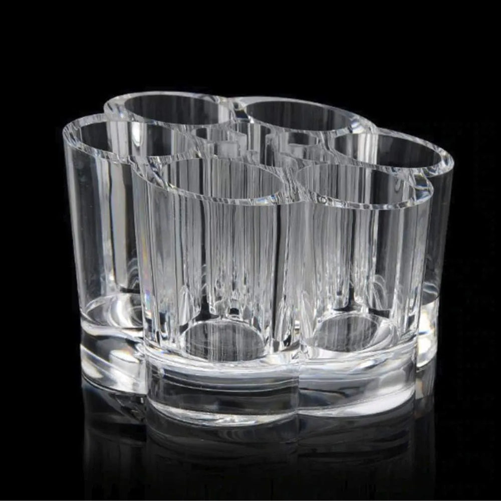 Clear Acrylic Makeup Organizer Lipstick Storage Box Crystal Nail Polish Display Case 6 Cosmia