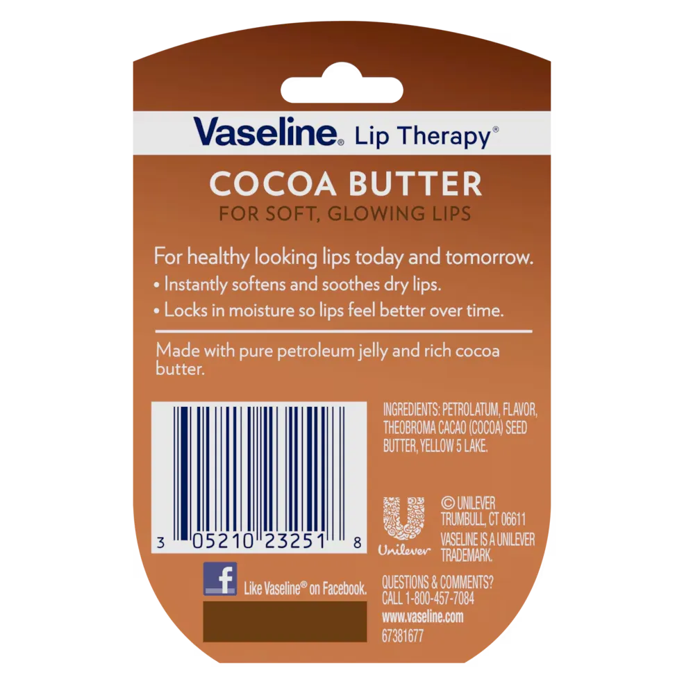 Vaseline Lip Therapy Lip Balm Cocoa Butter - 7g Vaseline