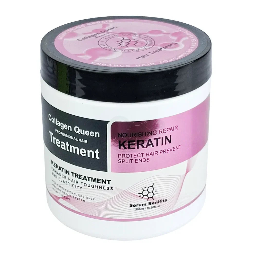 Original Collagen Queen Keratin Hair Treatment Mask Pink - 500ml Collagen Queen
