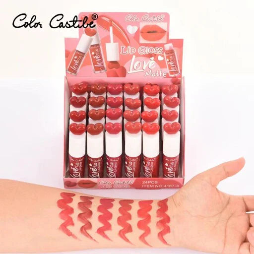Color Castle Love Matte Lip Gloss 6‑Piece Set Color Castle