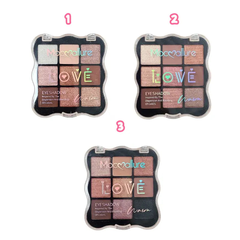 Mocallure Love Warm Eyeshadow Palette - 9 Colors Mocallure
