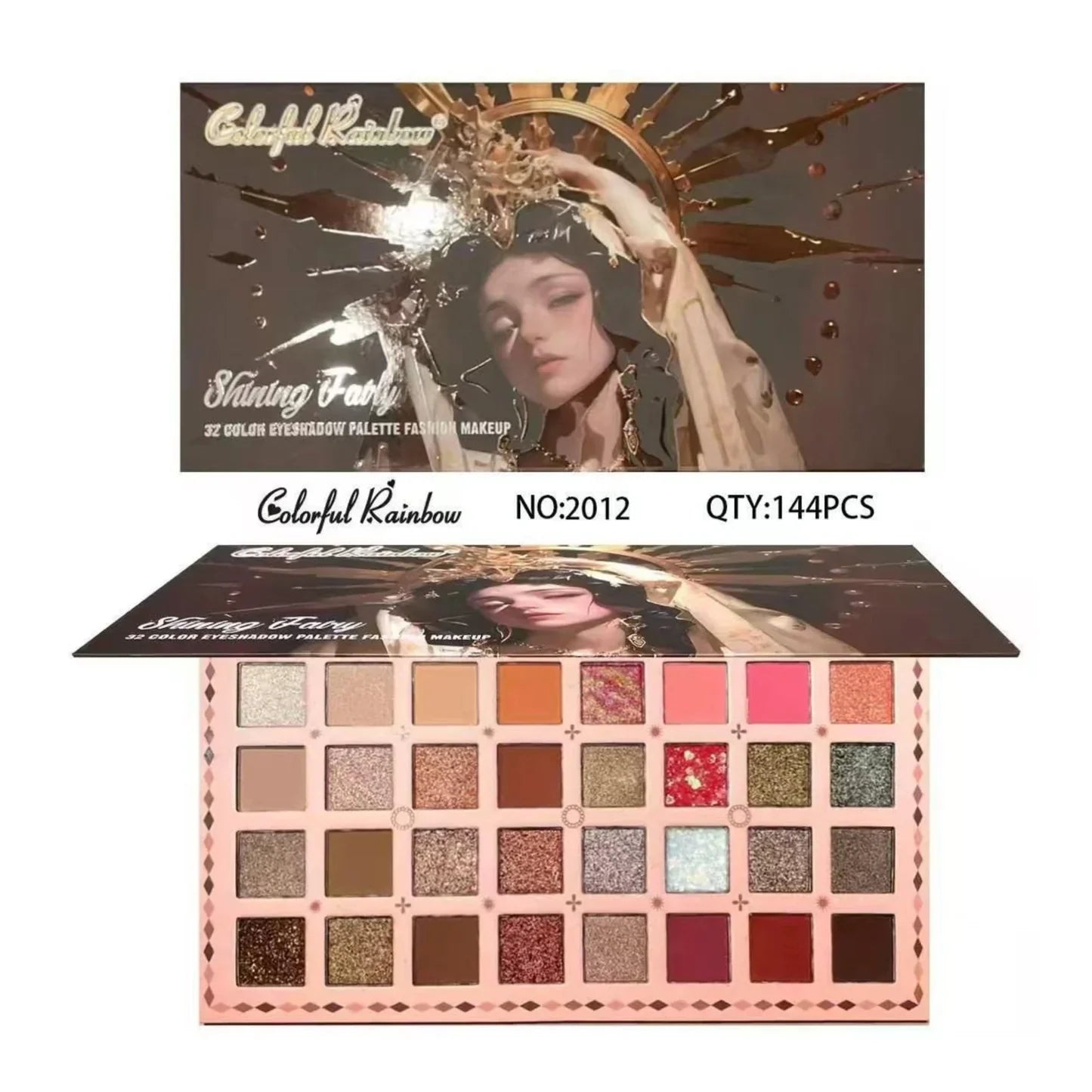 Colorful Rainbow Shining Fairy Eyeshadow Palette - 32 Colors Colorful Rainbow