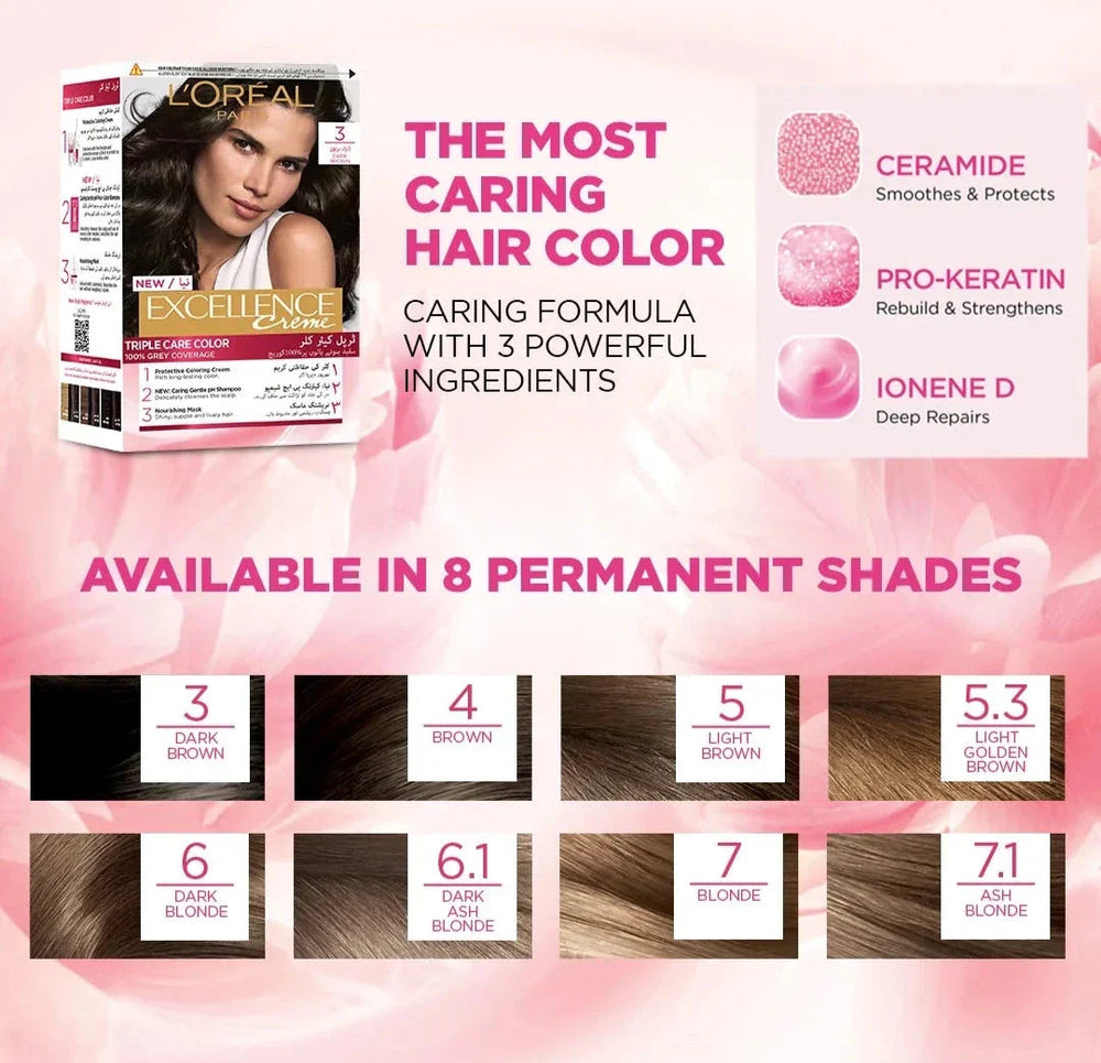 L'Oréal Paris Casting Creme Gloss Hair Colour Dark Brown 400 Loreal Paris
