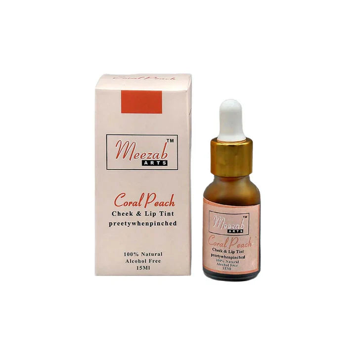 Meezab Arts Lip Tint & Cheek Tint 15 ML - Coral Peach Meezab